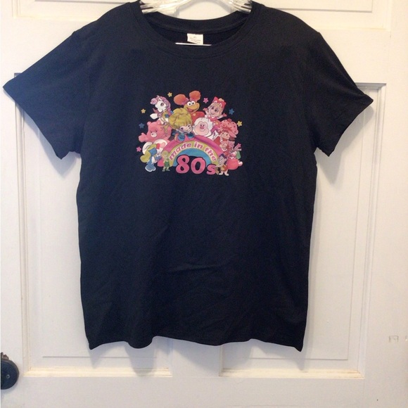 Womens Fashion Black Made in the 80’s Cartoon Short Sleeve T-Shirt - Picture 4 of 9